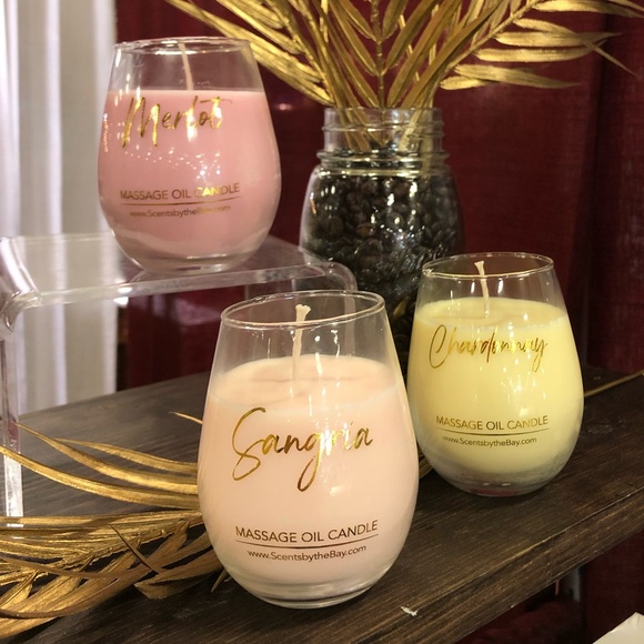Scents by the Bay Other - Handcrafted Wine Massage Oil Candles
